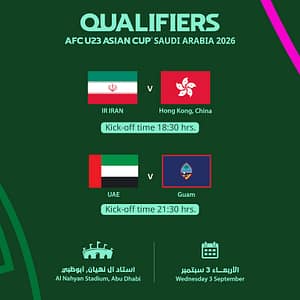 AFC U23 ASIAN CUP 2026 Qualifiers – Matchday 1 – Sports Events Sports Events Shop Online at Dubai Trades