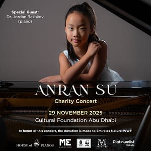 Anran Su – Charity Concert at Cultural Foundation in Abu Dhabi – Shows and Theatrical Plays Shows and Theatrical Plays Shop Online at Dubai Trades