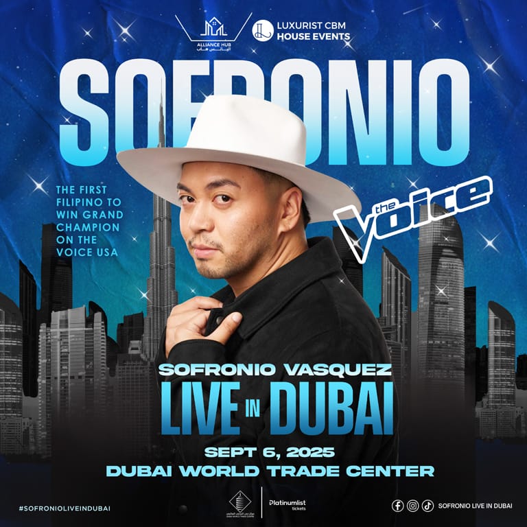 Sofronio Vasquez Live in Dubai World Trade Center – Concerts Concerts Shop Online at Dubai Trades 2