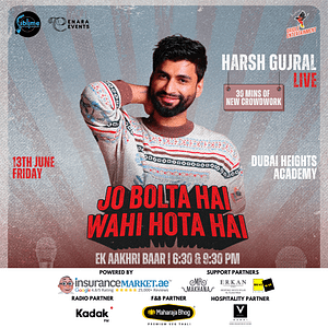 Harsh Gujral Live in Dubai – 2025 – Comedy Events Comedy Events Shop Online at Dubai Trades