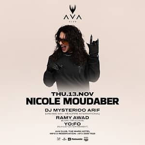 Nicole Moudaber live at AVA Club – Nightlife Nightlife Shop Online at Dubai Trades