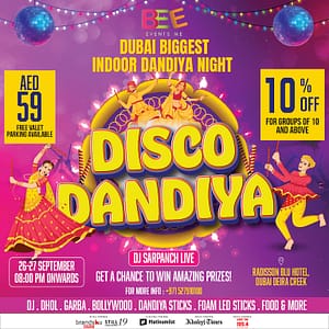 Disco Dandiya Night 2025 at Radisson Blu, Deira Creek – Desi Events Desi Events Shop Online at Dubai Trades