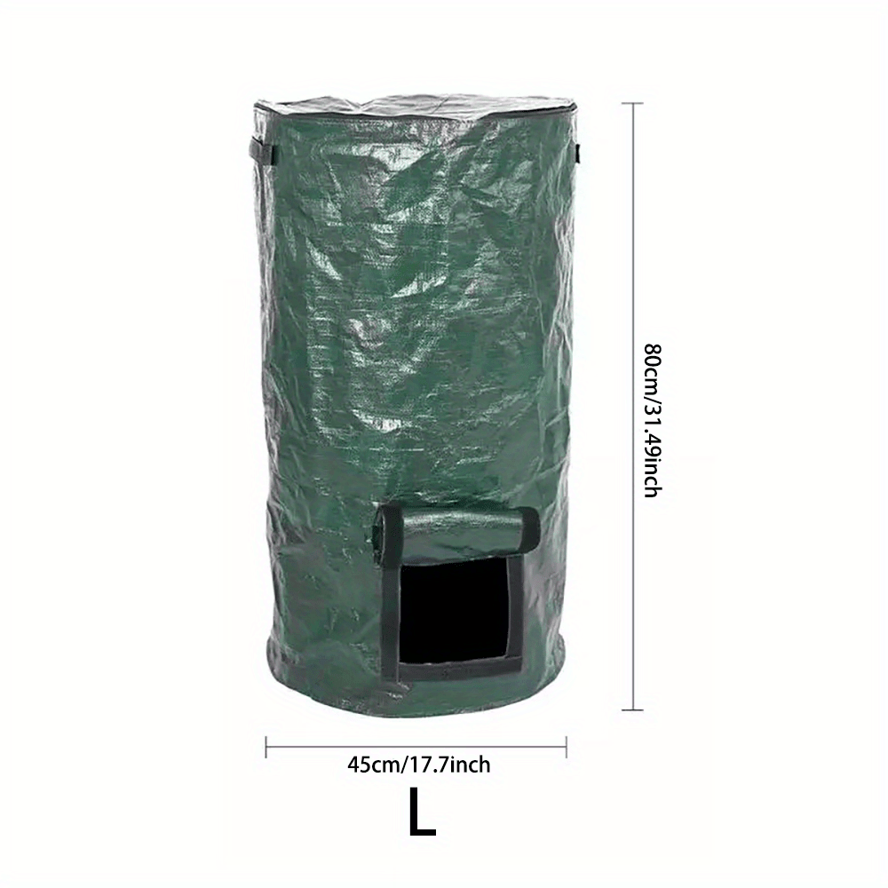 1 Bag Outdoor Compost Box, Reusable Garbage Bag, Self-made Nutrient Soil Compost Bag, Kitchen Waste Collection Bag, Zipper With Fertilizer Port, 34 Gallons Composting & Yard Waste Bins Shop Online at Dubai Trades 2