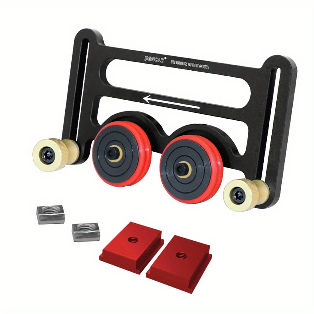 1 Set Woodworking Roller Guides Feather Loc Board Multi-purpose Clear-cut Precision Stock Guides Anti Rebound Safety Pushing Auxiliary Tool Accessories Shop Online at Dubai Trades 2