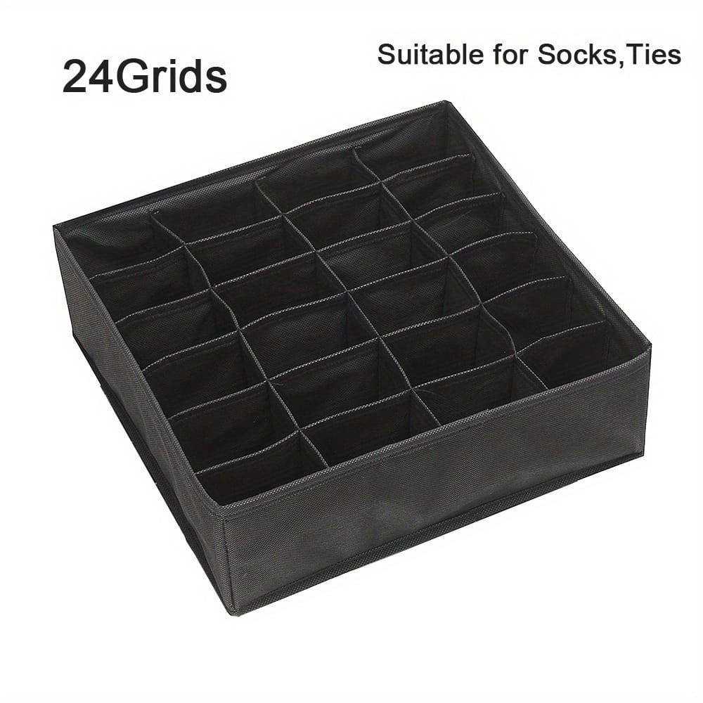 1pc 24 Cells Sock Underwear Organizer Divider, Fabric Foldable Cabinet Closet Organizer And Storage Box, For Storing Socks, Underwear, Ties Halloween, Christmas Gift Baby Products Shop Online at Dubai Trades 2