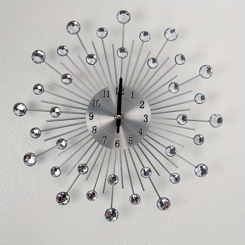 1pc Creative Simple Clocks Decoration Living Room Wall Clock Home Silent Clock Hanging Wall Dining Room Living Room Decoration Clocks Shop Online at Dubai Trades 2