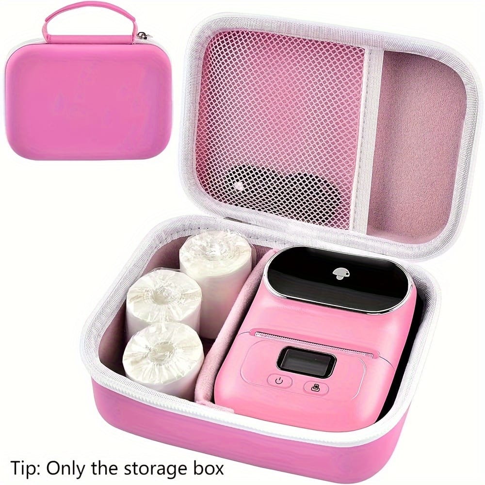 1pc Eva Portable Mini Thermal Label Maker Carrying Case – Compatible With M110, Protective Storage Bag For Printer, Usb Cable & Accessories – Black (case Only) Computer Accessories & Peripherals Shop Online at Dubai Trades 2