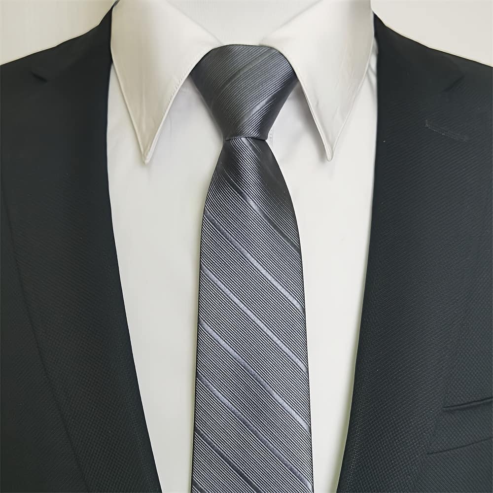 1pc Men’s Wedding Tie, Classic Zipper Tie, Business Formal Tie Accessories Shop Online at Dubai Trades 2