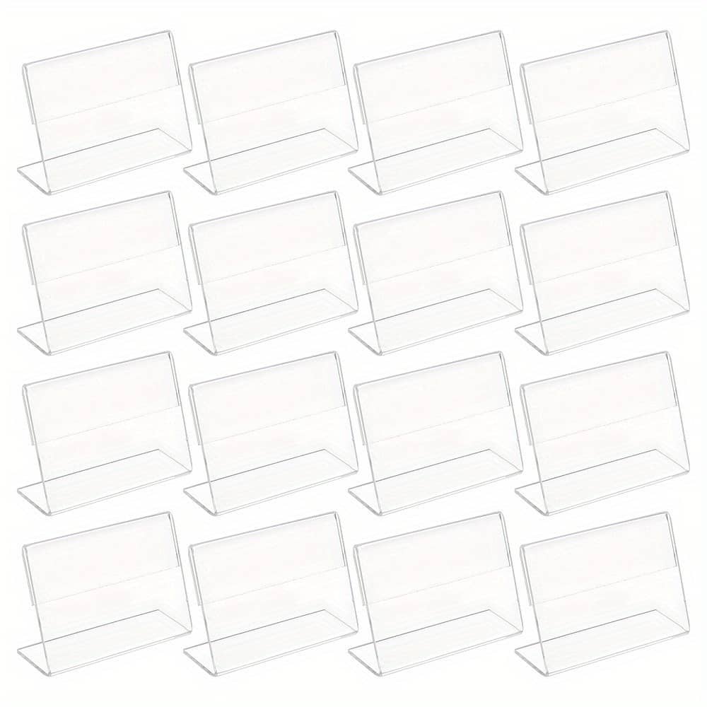40pcs Label Holder L-shpaed Clear Acrylic Price Tag Name Card Label Display Holder For Supermarket Shop Retail Store Business, Industry & Science Shop Online at Dubai Trades 2