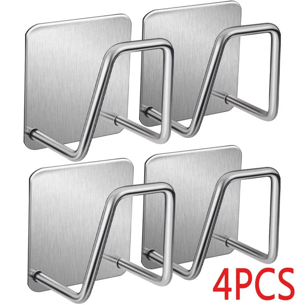 4pcs/set Stainless Steel Storage Shelf,kitchen Sink Drain Drying Rack Shelf,bathroom Sponge Holder,cleaning Sponge Rack Hooks,accessories Tools Business, Industry & Science Shop Online at Dubai Trades 2