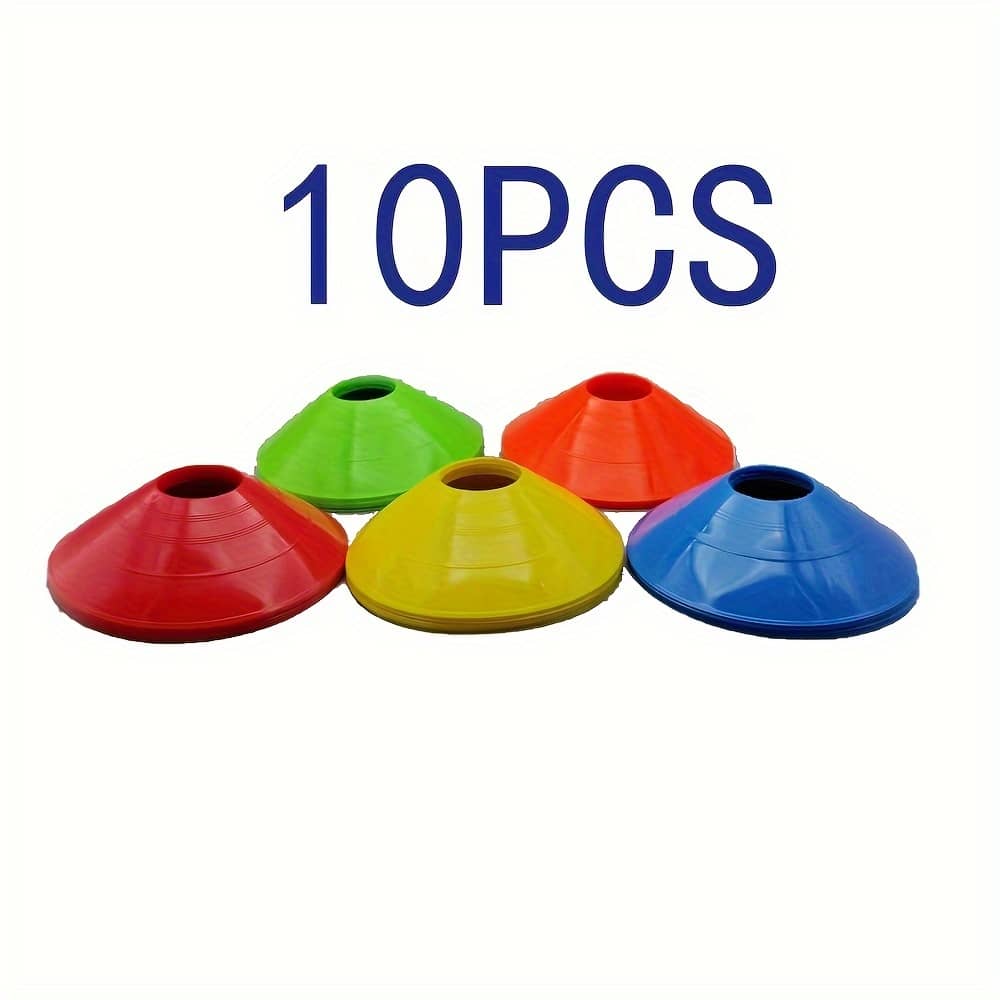 5/10/20/50pcs Pe Football Training Equipment, Thickened Round Mouth Logo Discs, Suitable For Outdoor Sports Speed & Agility Training Shop Online at Dubai Trades 2