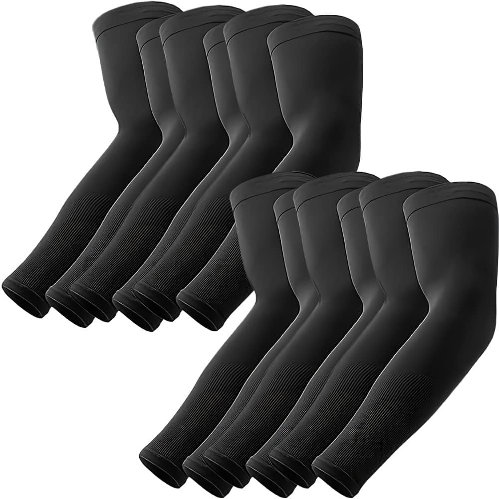 6 Pairs Of Cooling Arm Sleeves For Men And Women, Breathable And Comfortable, For Summer Use, Running And Exercise Base Layers & Compression Shop Online at Dubai Trades 2