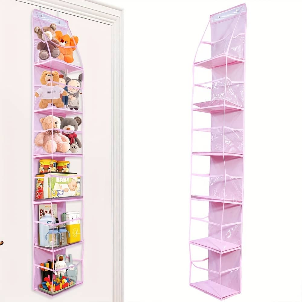 6-shelf Over-the-door Hanging Organizer With Clear Window, Polyester, Unfinished, Large-capacity Storage For Teens And Adults Baby Products Shop Online at Dubai Trades 2