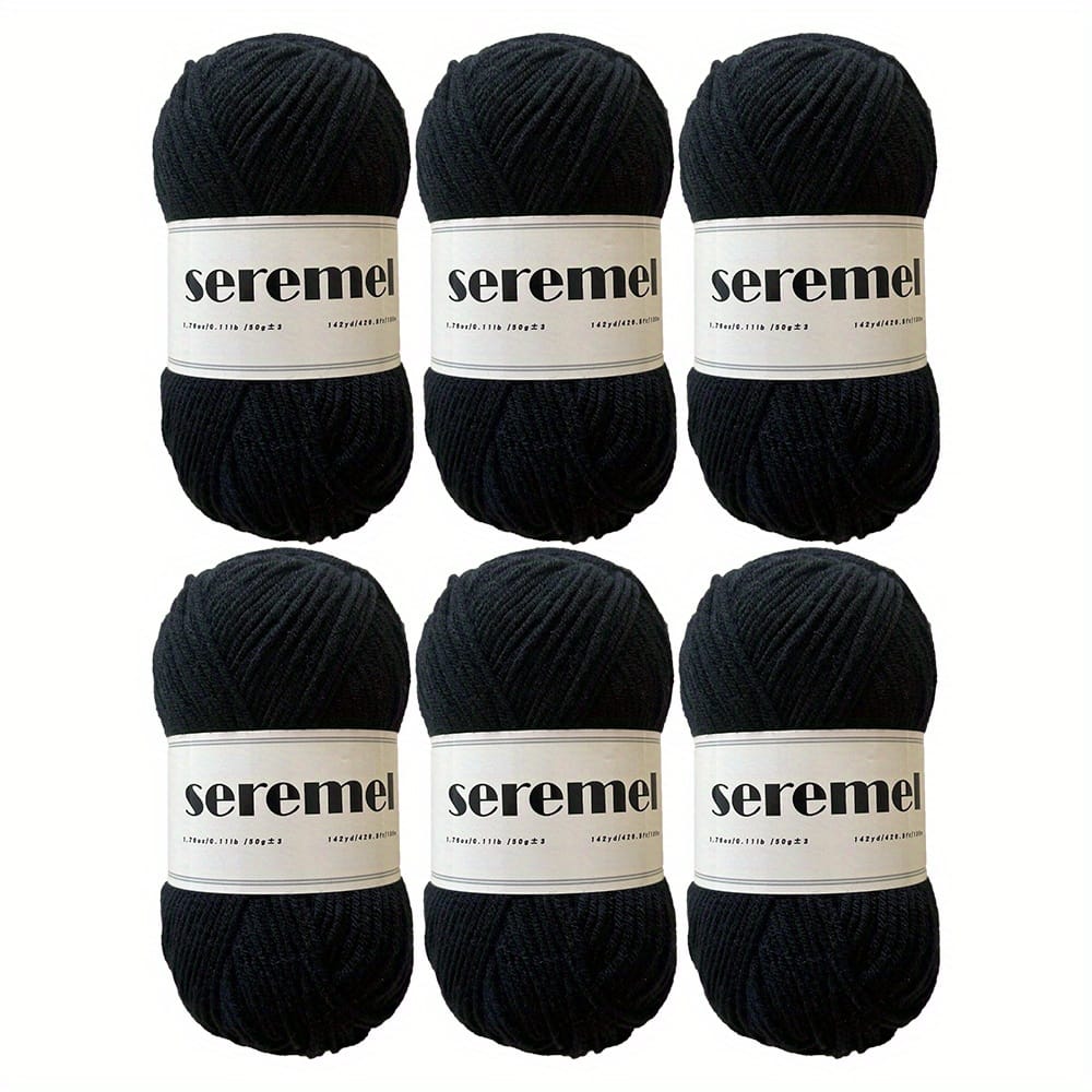 6pcs/set 4-ply Acrylic Yarn, Crochet Soft Yarn, For Crocheting And Knitting Scarf Sweater Shawl Throw Blanket Pet Toys 50g/pc Arts, Crafts & Sewing Shop Online at Dubai Trades 2