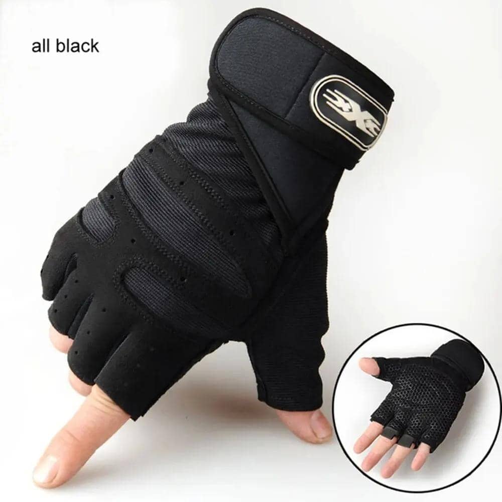 A Pair Of Gym Gloves For Men Women Fitness Weight Lifting Wristband Gloves Training Sports Exercise Cycling Glove Shockproof Accessories Shop Online at Dubai Trades 2
