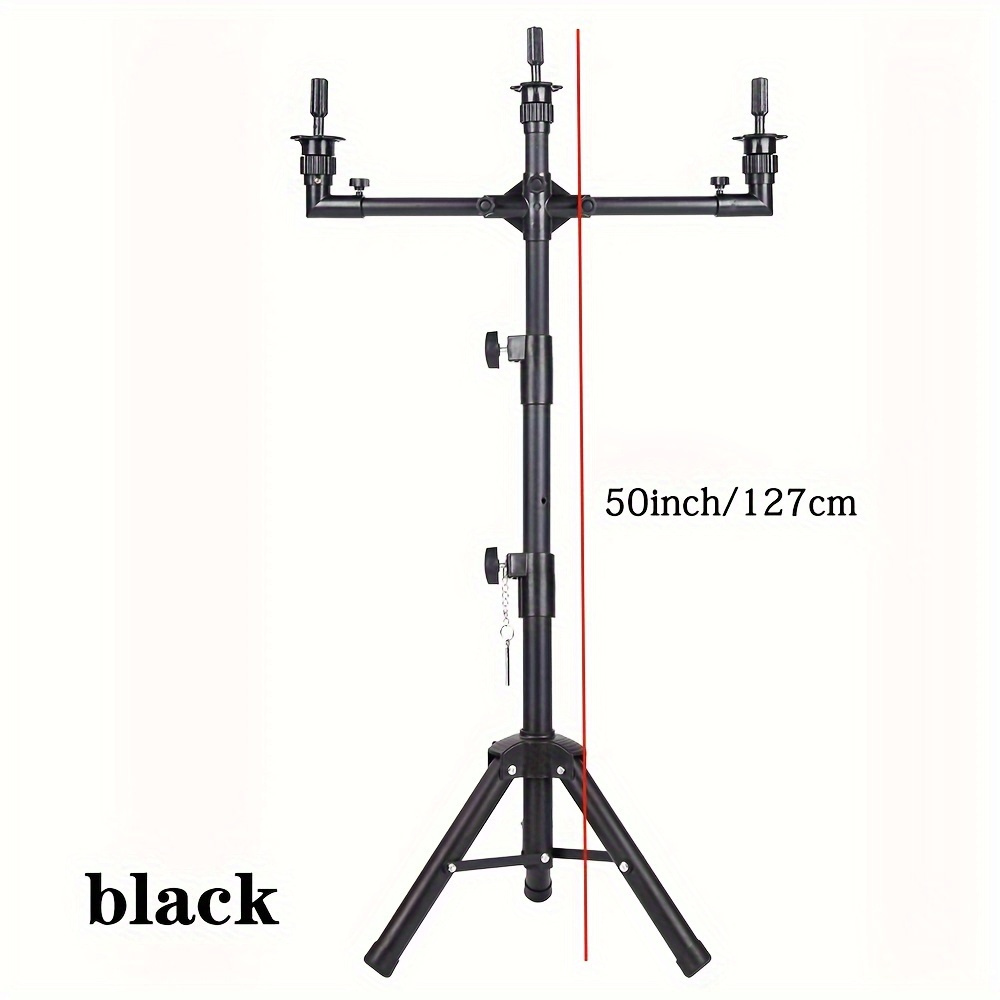Adjustable 3-way Wig Stand Tripod, Unisex-adult Multifunctional Mannequin Head Holder, Block For Training Doll Head Display Beauty & Personal Care Shop Online at Dubai Trades 2