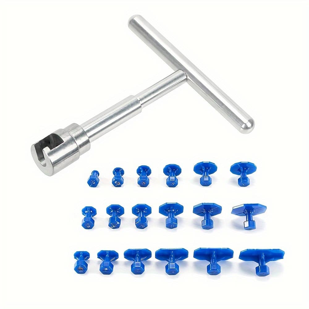 Auto Body Dent Repair Tool Set – Paintless Dent Removal Puller Kit With Blue Handles For Cars, Professional Hand Tools For Easy And Quick Fixes Automotive Shop Online at Dubai Trades 2