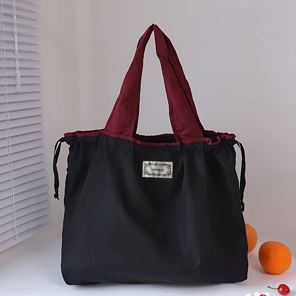 Durable Pvc Tote Bag With Folding Drawstring Design – High-quality, Reusable Shopping Bag In Vibrant Colors (blue, Green, Pink, Yellow, Purple) – Groceries, Travel & Everyday Use Home & Kitchen Shop Online at Dubai Trades 2