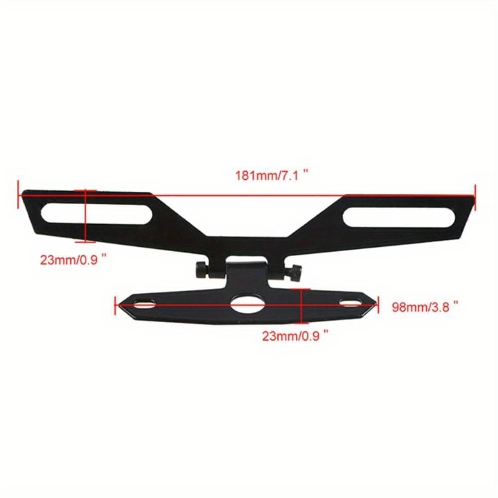 Folding Motorcycle License Plate Bracket Universal Light Mount Adjustable Number Plate Frame Holder Tail Light Holder Motorbike Parts License Plate Automotive Shop Online at Dubai Trades 2