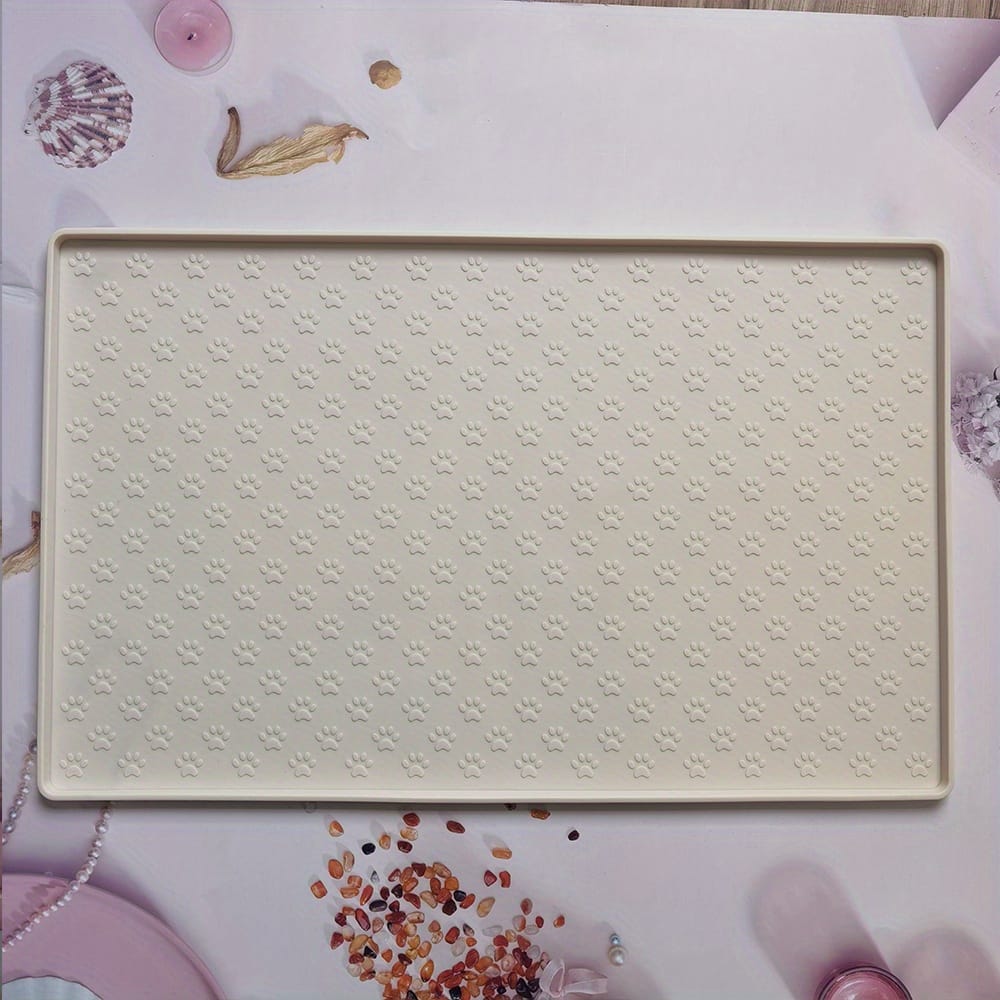 Keep Your Floors Clean With This 1pc Silicone Non-slip Pet Food Mat – Waterproof & Easy To Wash! Dogs Shop Online at Dubai Trades 2