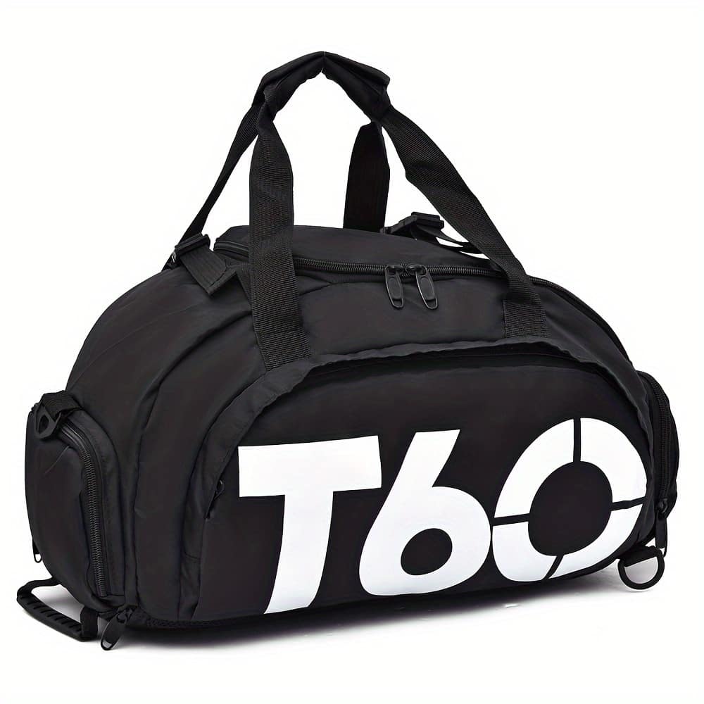 Large Capacity Nylon Duffel Bag With Shoe Compartment – Lightweight, Hydrophobic, Zippered Travel Bag For Gym, Sports & Outdoor Activities Gym Bags Shop Online at Dubai Trades 2