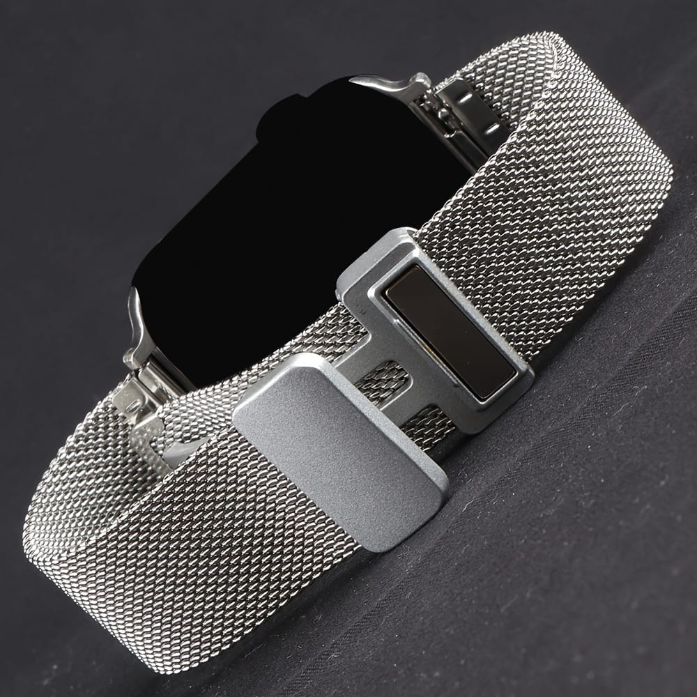 Magnetic Stainless Steel Strap For Iwatch Band 49mm 46mm 45mm 44mm 42mm 38mm 40mm 41mm Women Men Bracelet For Iwatch Ultra 10 Se 6 5 4 3 Electronics Shop Online at Dubai Trades 2