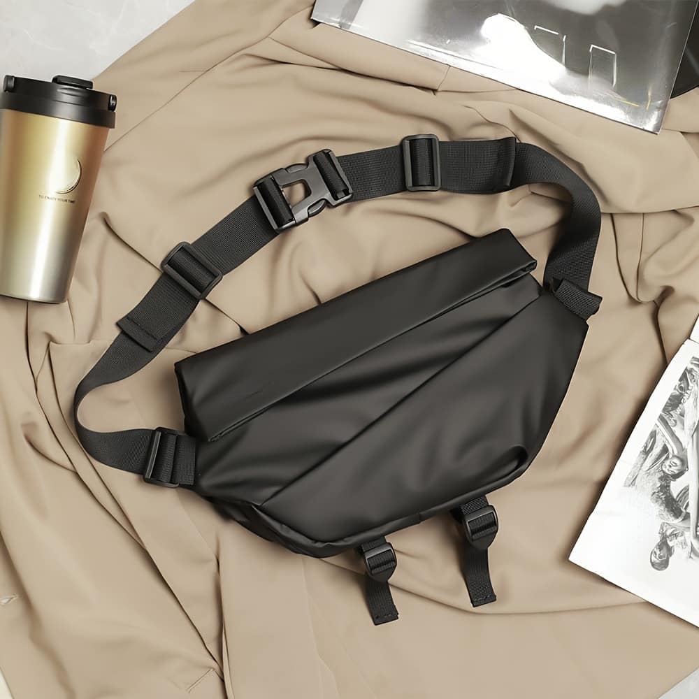 Men’s Motorcycle Crossbody Bag, Multi-functional Chest Pack, Stylish Chest Satchel Clothing, Shoes & Jewelry Shop Online at Dubai Trades 2