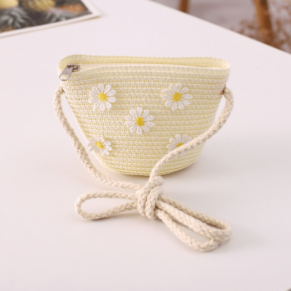 Mini 2024 New Small Floral Straw Woven Crossbody Bag-not Suitable For Mobile Phones/please Check Dimensions Before Purchasing. Everyday And Vacation Use. Clothing, Shoes & Jewelry Shop Online at Dubai Trades 2