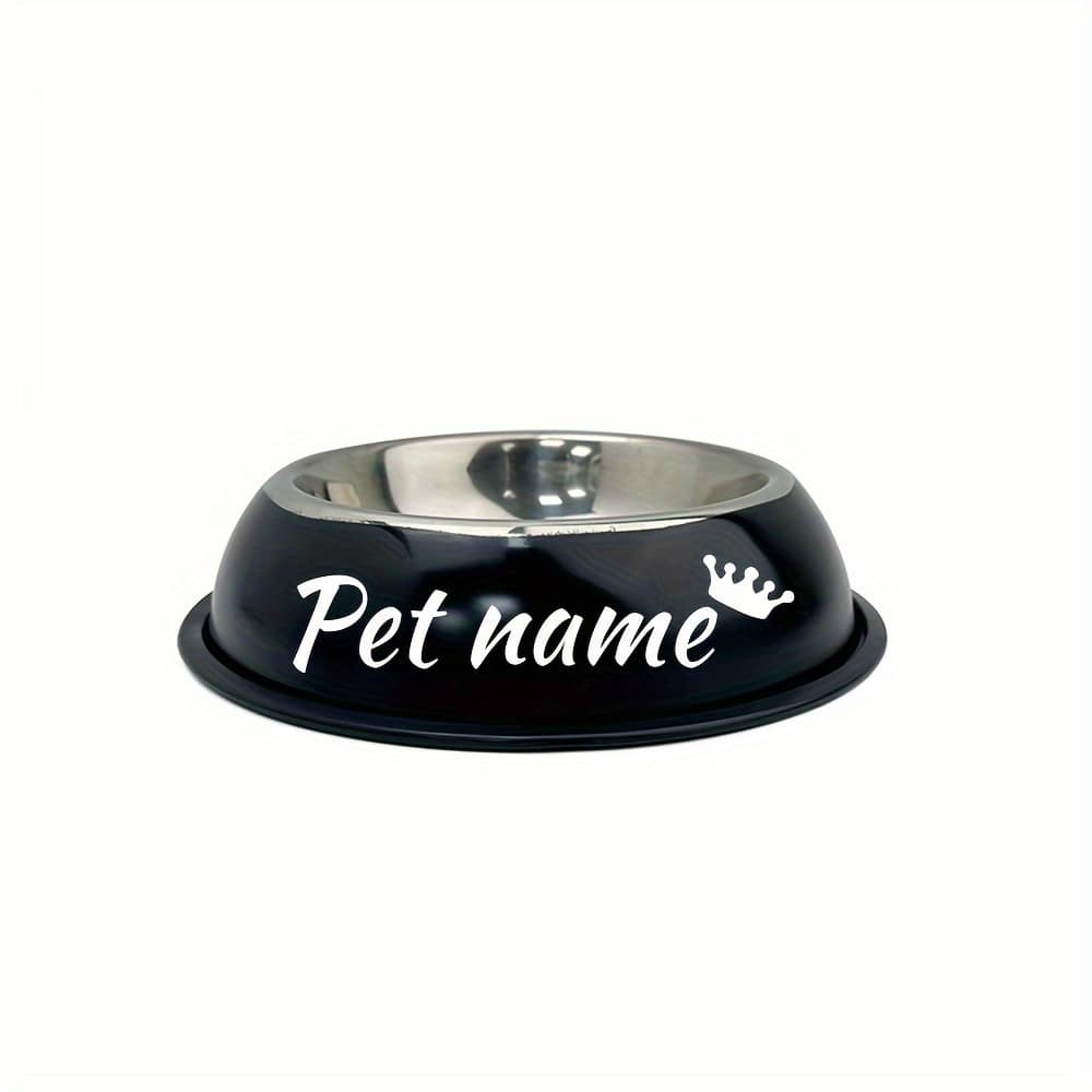Personalized Stainless Bowl With Non Slip Bottom, Dog Bowl For Small Medium & Large Dogs, Custom Dog Feeding Bowl For Food & Water Basic Bowls Shop Online at Dubai Trades 2
