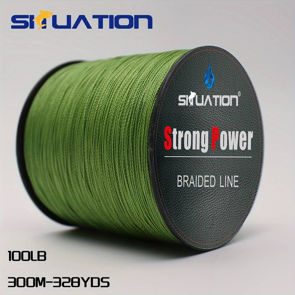Siiuation 500m/1640ft Super Strong Pe Braided Fishing Line – 4-strand Green Braided Line, 10-80 Lb Test Weight For Smooth Long Casting, Hunting & Fishing Braided Line Shop Online at Dubai Trades 2