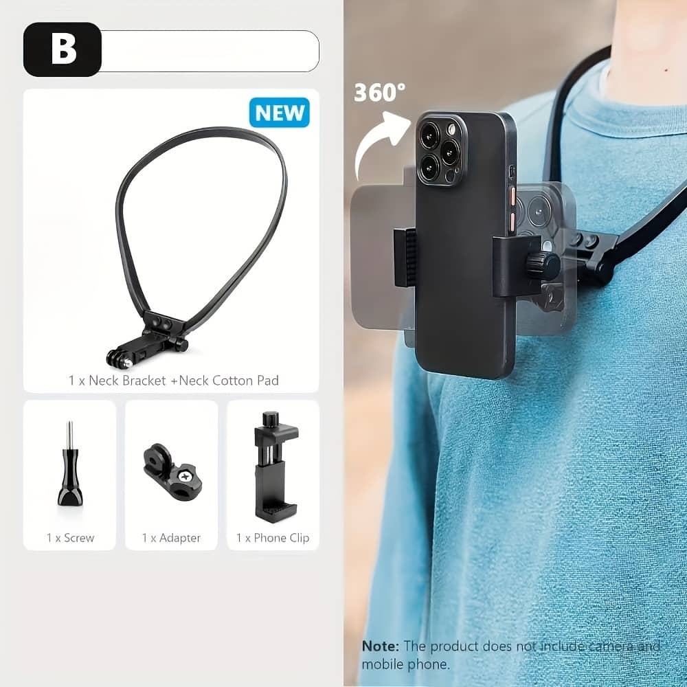 Versatile Pov/vlog Neck & Chest Mount – Phone And Camera Stand For Series, For Iphone 15, 14, 13, And For Android Devices – Ideal For Video Recording Accessories Shop Online at Dubai Trades 2