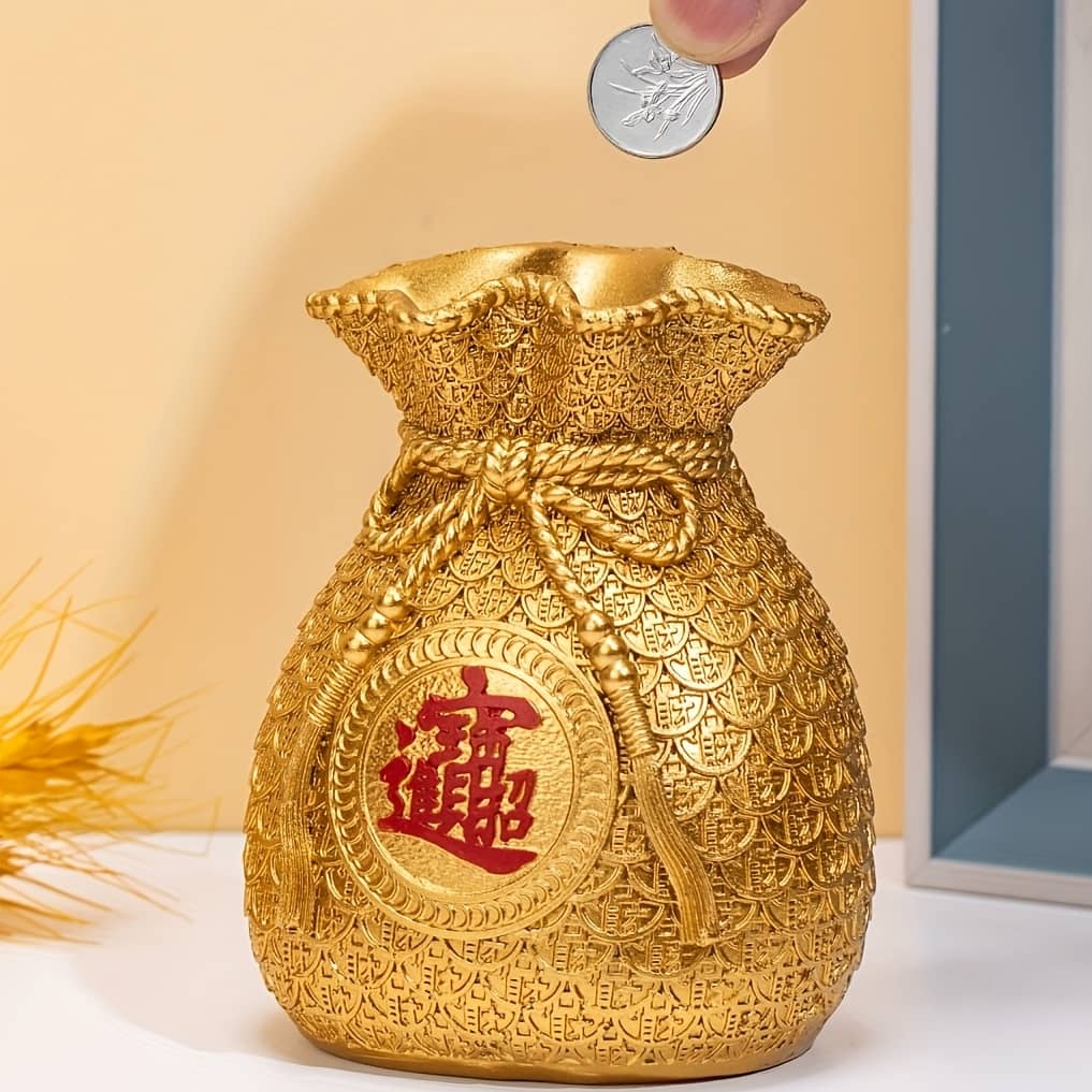 1pc Chinese Style Money Storage Can Ornaments, Cute Ornament, Cafe Decor Ornament, Room Decor Tabletop Display Ornament Holiday Décor Storage Shop Online at Dubai Trades 2