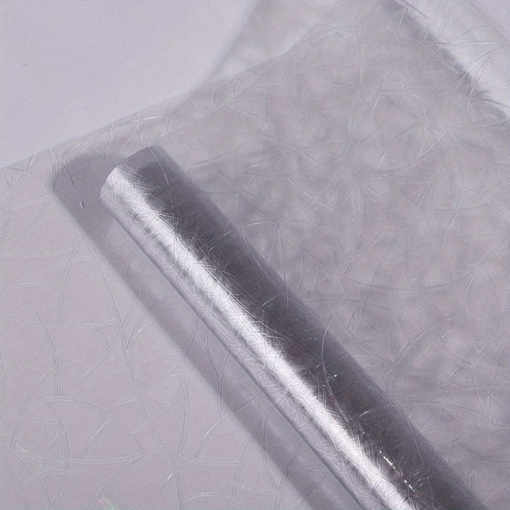 1 Roll Of Luxurious Laser-designed Decorative Pvc Film, 16mil Thick Static Cling Privacy Window Sticker With Iridescent Geometric Pattern For Home & Bathroom Decor Home & Kitchen Shop Online at Dubai Trades 2
