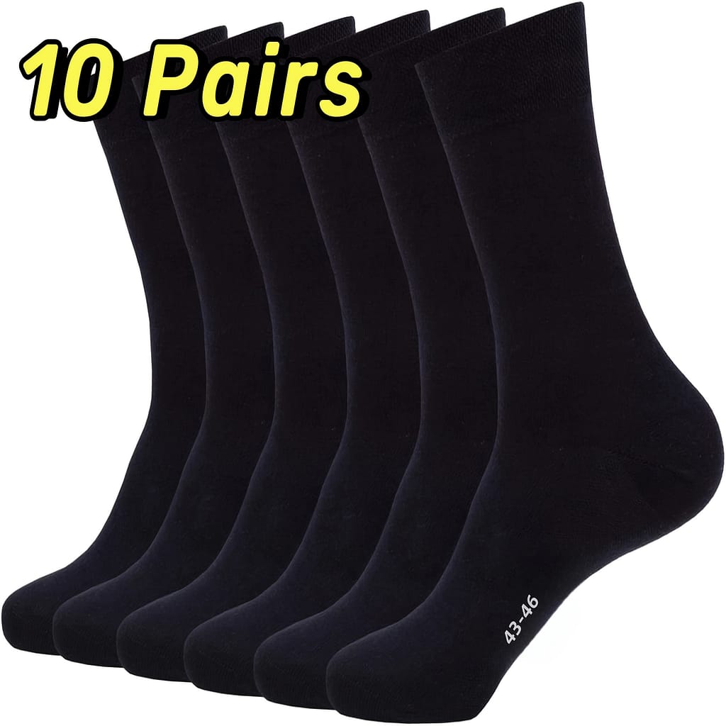 10 Pairs Dress Socks Herren 43-46, Thin Lightweight For Office Business Comfortable Casual Crew Socks, Men’s Size 9-11 Clothing Shop Online at Dubai Trades 2