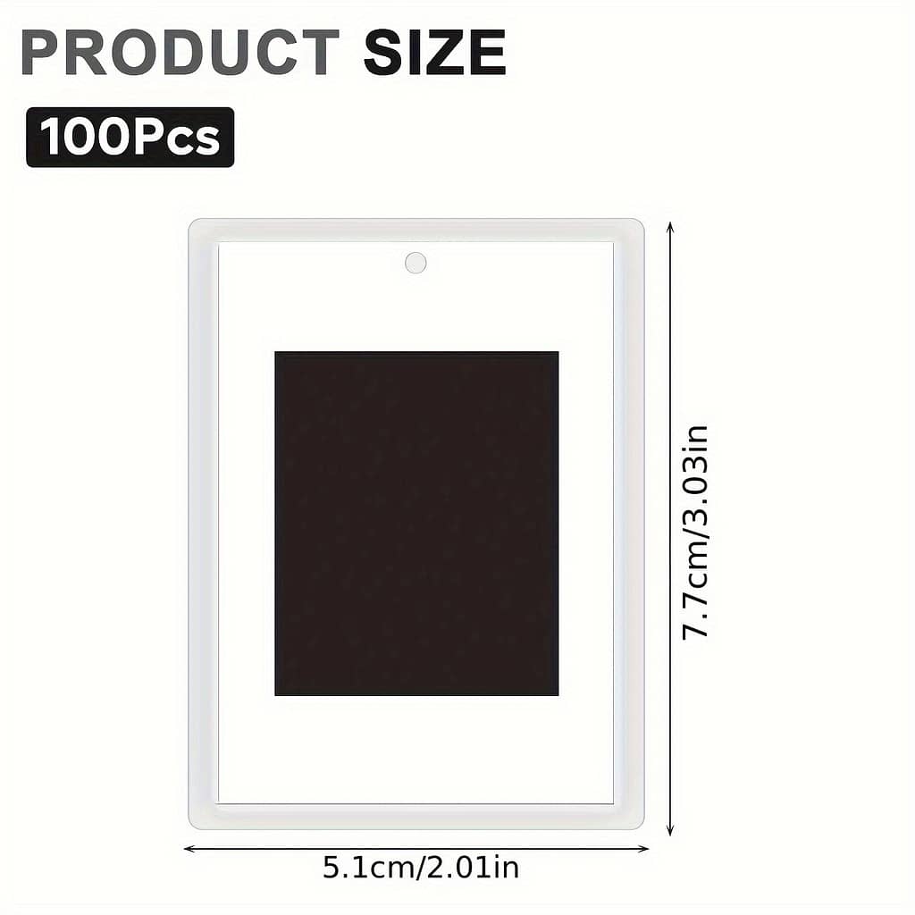 100pcs Mini Acrylic Photo Fridge Magnets – Translucent, Customizable Picture Holders For Refrigerator & More, 2.75 X 1.77 Inches – Perfect Gift For Family & Home & Kitchen Shop Online at Dubai Trades 2