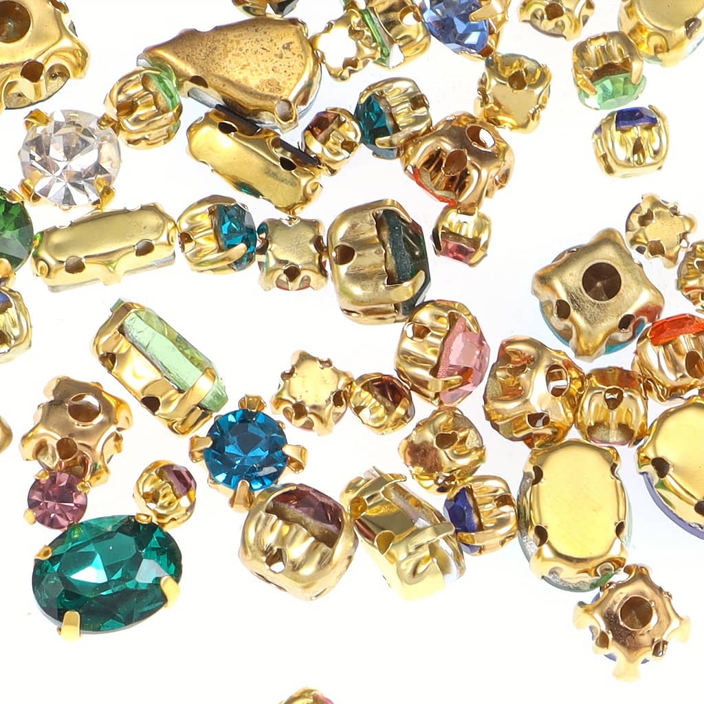 100pcs Sew On Rhinestones Mixed Rhinestones With Claw For Clothes Diy Shoes Dress Jewelry Making Arts, Crafts & Sewing Shop Online at Dubai Trades 2