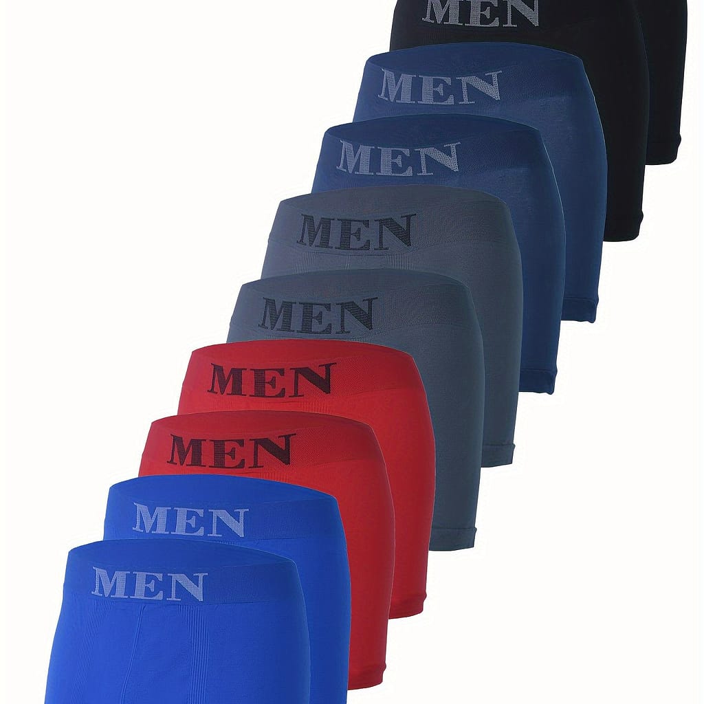 10pcs Men Underwear Men’s Mid-waist Sports Seamless Comfortable Breathable Casual Youth Square Flat Leg Pants Boxer Briefs Shop Online at Dubai Trades 2