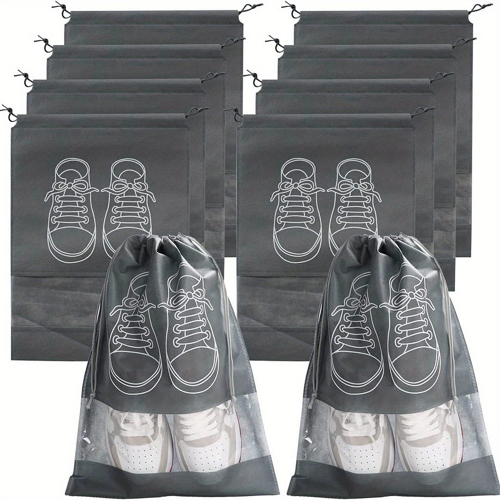 10pcs Shoes Storage Organizer, Portable Shoes Storage Drawstring Bundle Pocket, Storage Bag For Travel Clothing, Shoes & Jewelry Shop Online at Dubai Trades 2