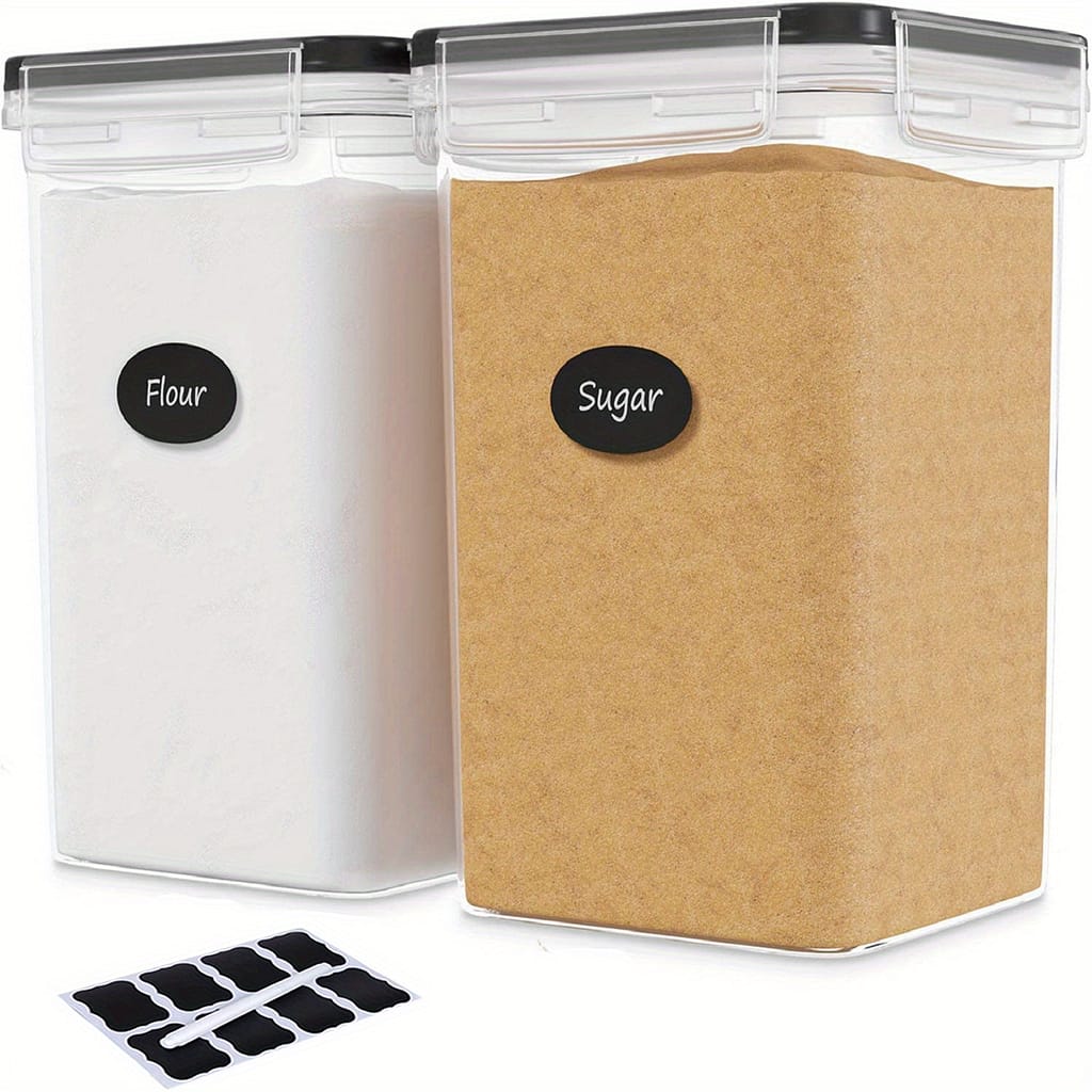 1/2pcs Large Airtight Food Storage Containers 5.2l / 176oz, Bpa Free Plastic Food Storage Canisters For Spaghetti, Flour, Sugar, Baking Supplies, Dishwasher Safe Food Jars & Canisters Shop Online at Dubai Trades 2