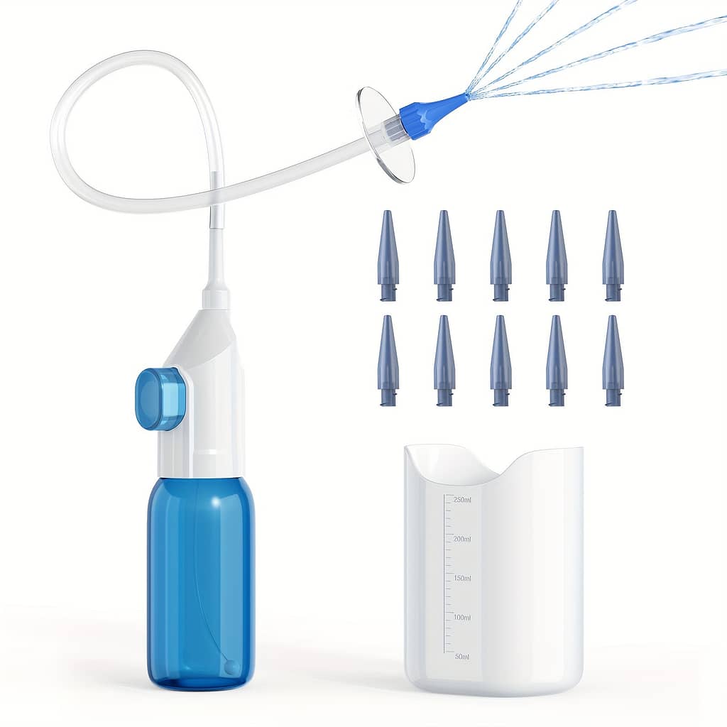 16pcs Ear Wax Removal Kit By Inskam – Manual, Battery-free Ear Irrigation System With Measuring Cup & 10 Nozzles For Adults & – , Abs+pc Material, Ear Wax Removal Tool Ear Care Shop Online at Dubai Trades 2