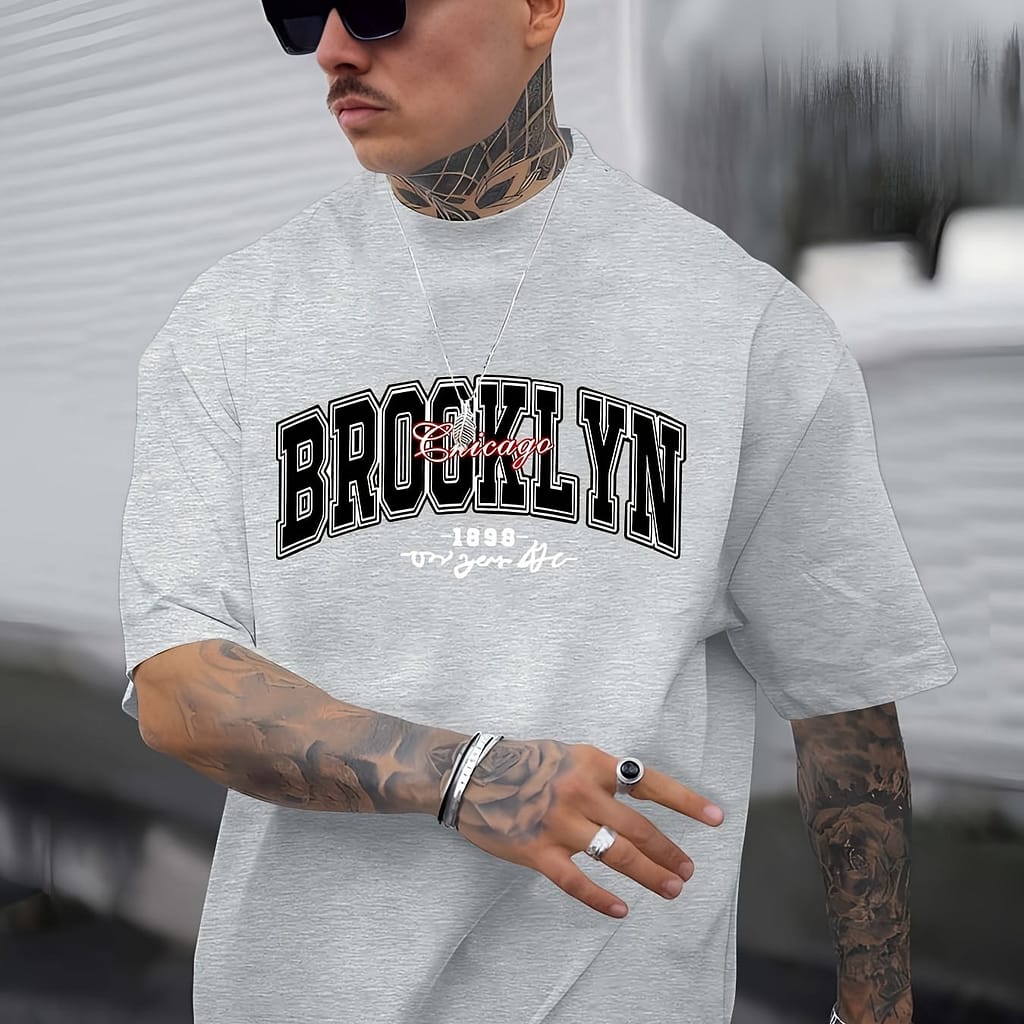 1989 Graphic Men’s T-shirt – Casual Short Sleeve Crewneck, Black Polyester , Summer Streetwear For Men, Vintage T Shirts Clothing Shop Online at Dubai Trades 2