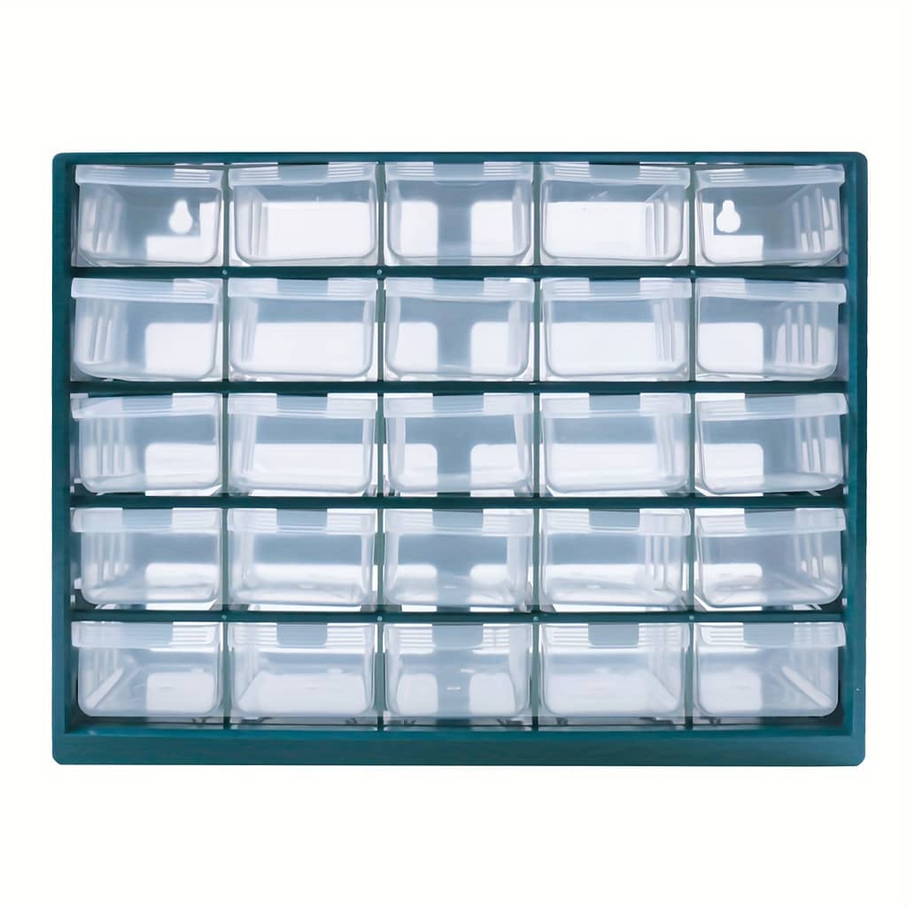 1pc 25 Multi-grid Drawer Parts Box, Wall-mounted Screw Classification Component Box, Tool Case, Electronic Components Storage Tool Box Storage & Home Organization Shop Online at Dubai Trades 2