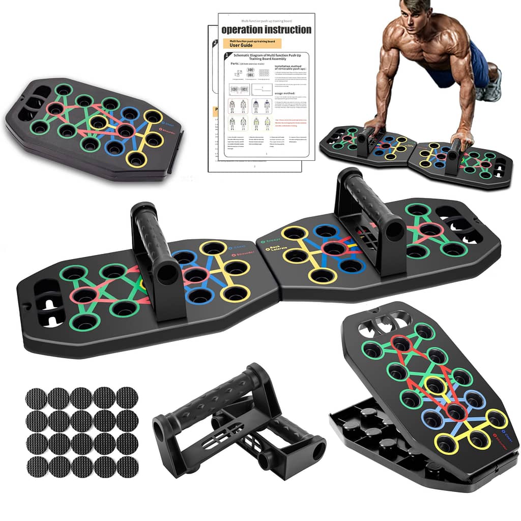 1pc 28 Holes Multifunctional Folding -up Board For Home And Gym Workouts Exercise & Fitness Shop Online at Dubai Trades 2