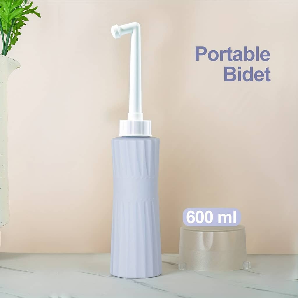1pc 600ml Large Capacity Portable Bidet, Handheld Travel Bidet, Retractable 14-hole Nozzle, Suitable For Personal Hygiene Cleaning And Travel Use Bathroom Fixtures Shop Online at Dubai Trades 2