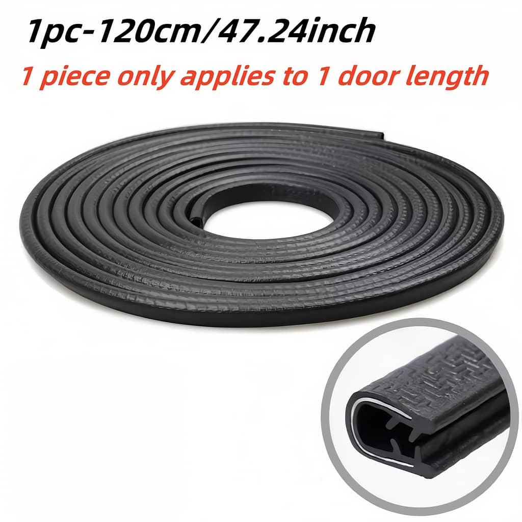 1pc Flexible Rubber Door Anti-collision Strip – Textured Design For Enhanced Grip, Noise & Dust Isolation, Scratch Protection, With Cut-to-length Feature Adhesive Bumpers Shop Online at Dubai Trades 2