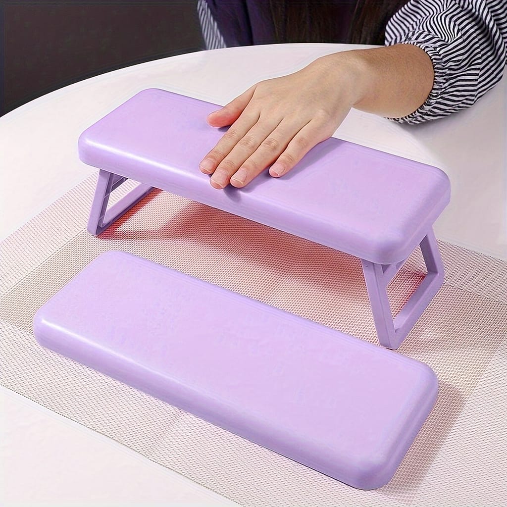 1pc Folding Nail Armrest, Manicure Technician Hand Support, Nail Art Hand Pillow, Wrist Rest Stand For Salon, Portable Scaffold, Nail Pillow Armrest, Essentials Beauty & Personal Care Shop Online at Dubai Trades 2