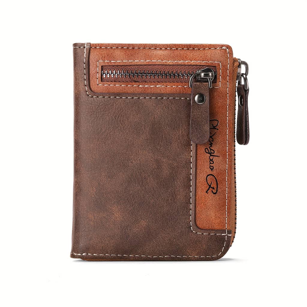 1pc Men’s Retro Fashion Multifunctional Zipper Wallet, Slots Large Capacity Card Bag, Ideal Gift For Men Accessories Shop Online at Dubai Trades 2