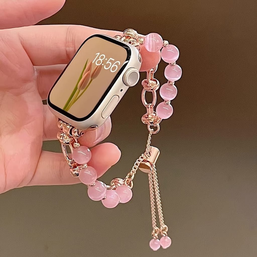 1pc Of Ladies’ Pull-out Cat’s Eye Stone Beaded Strap Suitable For 38/40/41/42/44/45/49mm, Suitable For Strap Uitra/se/8/7/6/5/4/3/2/1 (strap Only, Watch Not Included) Clothing, Shoes & Jewelry Shop Online at Dubai Trades 2