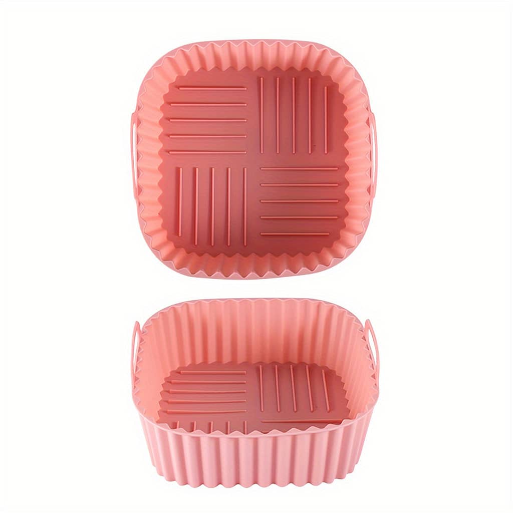 1pc Reusable Silicone Air Fryer Liners – 8 Inch Square For 4-7 Fryers – Air Fryer And Microwave Safe – And – Healthy Cooking Business, Industry & Science Shop Online at Dubai Trades 2
