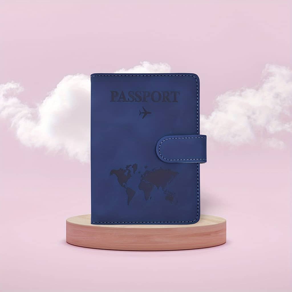1pc Rfld Blocking Passport Holder Cover Wallet Faux Leather Card Case Travel Accessories For Women Men Clothing, Shoes & Jewelry Shop Online at Dubai Trades 2